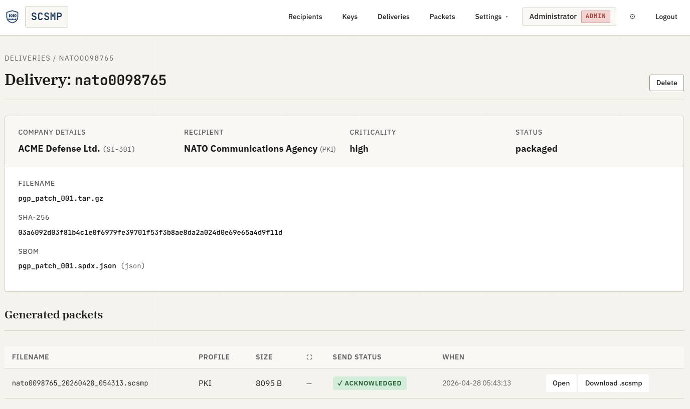SCSMP Interface 06